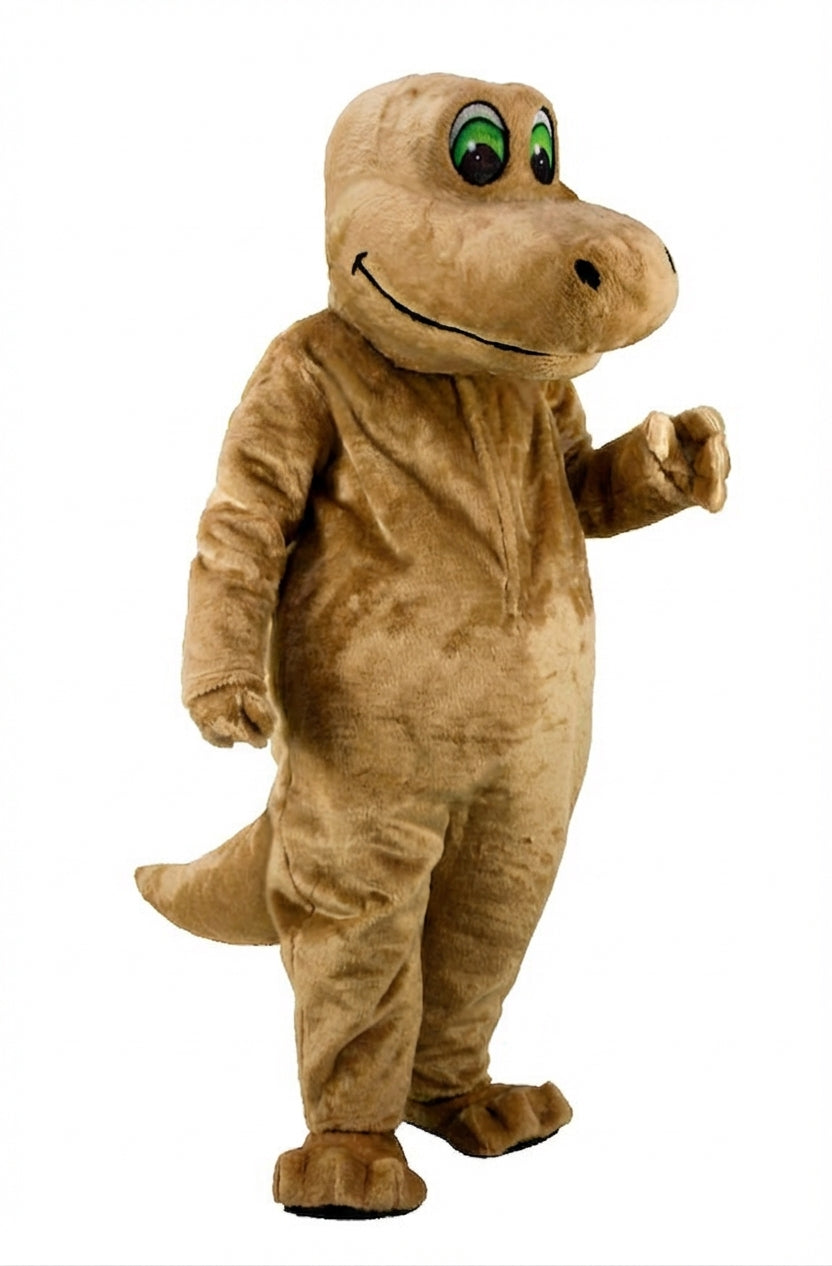 Happy Dino Mascot Dinosaur (Thermolite) - Short fur / Tan mascot costume