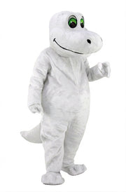 Happy Dino Mascot Dinosaur (Thermolite) - Short fur / White mascot costume