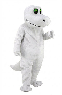 Happy Dino Mascot Dinosaur (Thermolite) - Short fur / White mascot costume