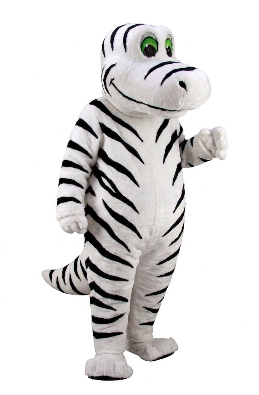 Happy Dino Mascot Dinosaur (Thermolite) - Short fur / Zebra mascot costume