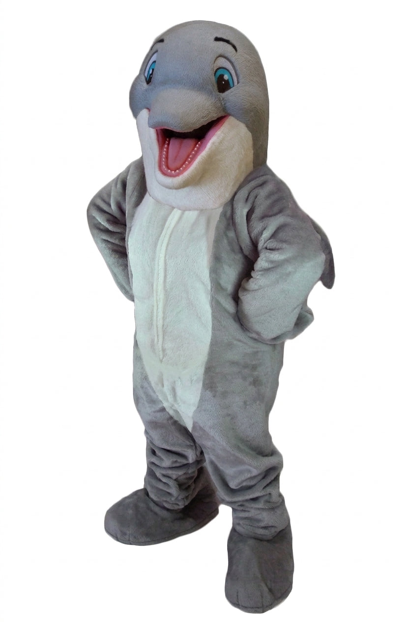 Happy Dolphin Mascot Costume - professional mascot costume from The Mascot Store