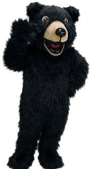 Happy Grizzly Mascot - Long fur / Black mascot costume