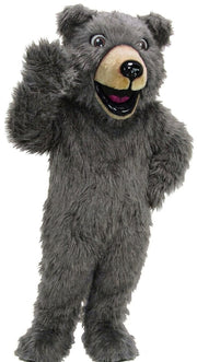 Happy Grizzly Mascot - Long fur / Grey mascot costume