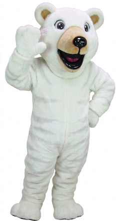 Happy Grizzly Mascot - Short fur / Albino Tiger mascot costume