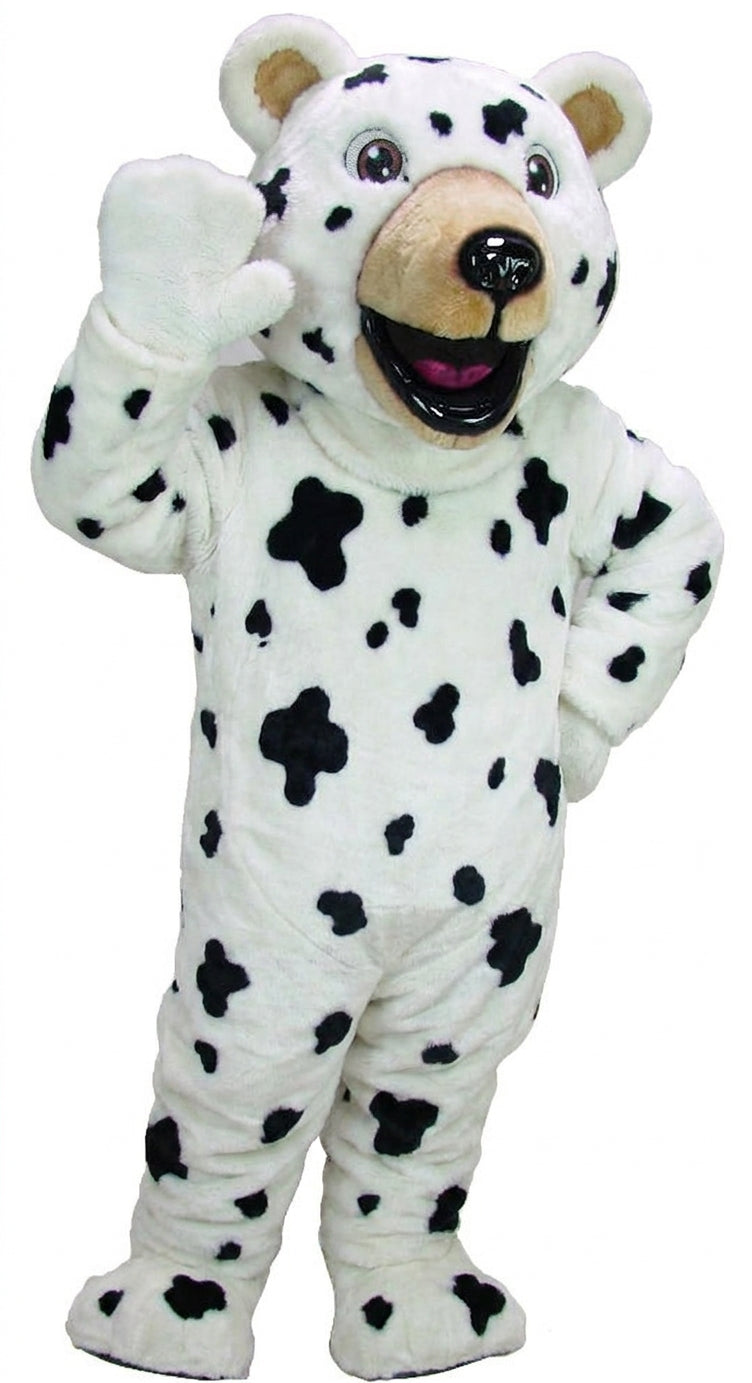Happy Grizzly Mascot - Short fur / Dalmatian mascot costume