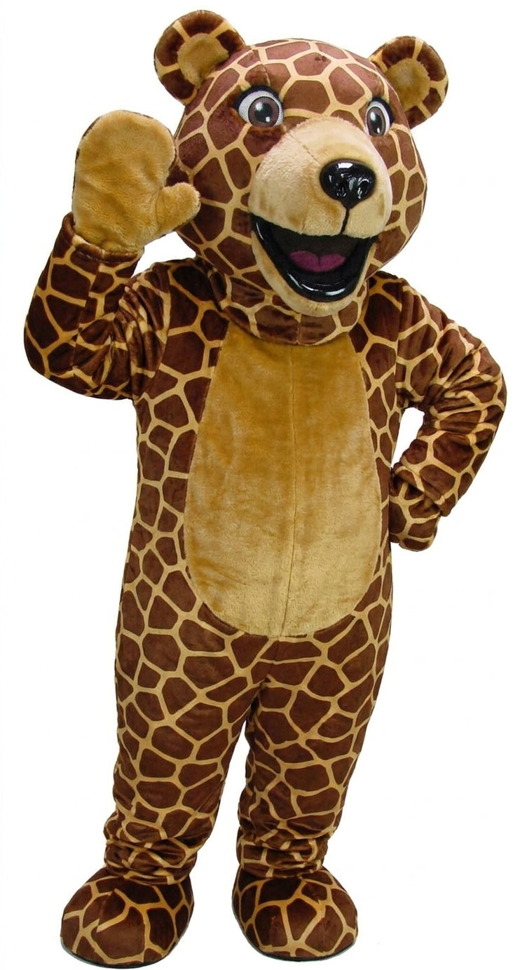 Happy Grizzly Mascot - Short fur / Giraffe mascot costume