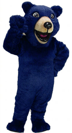 Happy Grizzly Mascot - Short fur / Navy Blue mascot costume