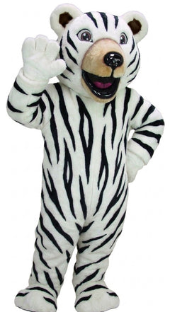 Happy Grizzly Mascot - Short fur / Zebra mascot costume