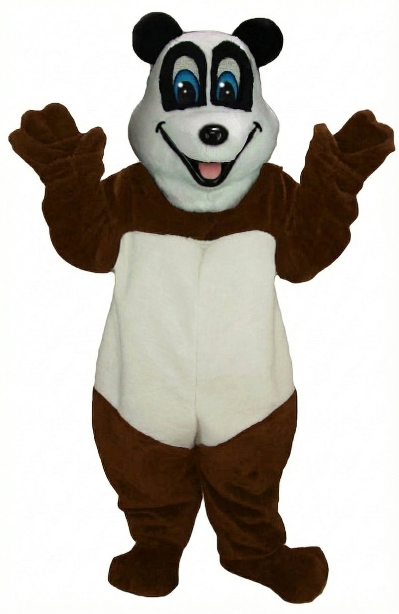 Happy Panda Mascot - Medium fur / Brown mascot costume