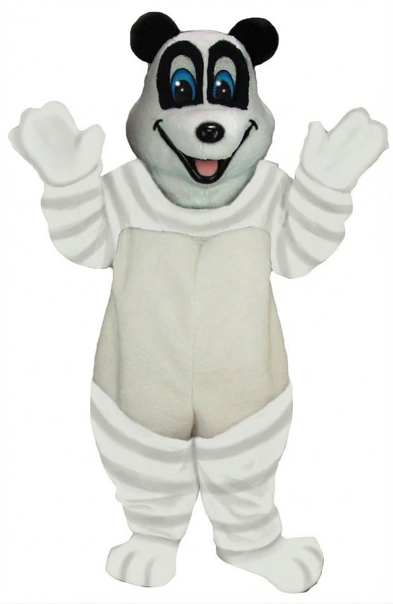 Happy Panda Mascot - Short fur / Albino Tiger mascot costume