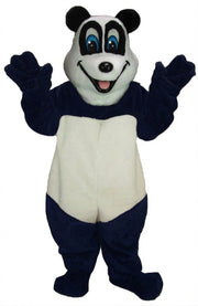 Happy Panda Mascot - Short fur / Navy Blue mascot costume