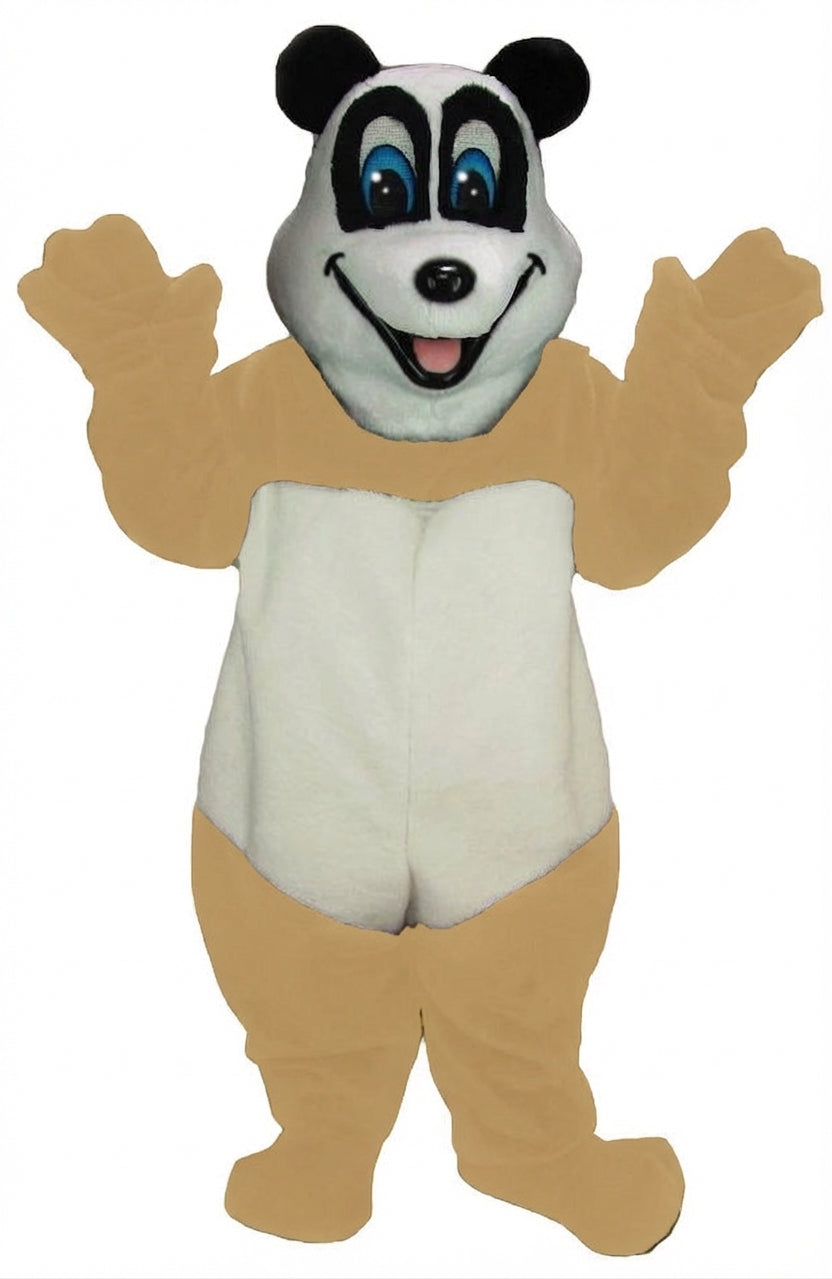 Happy Panda Mascot - Short fur / Tan mascot costume