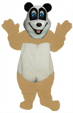 Happy Panda Mascot - Short fur / Tan mascot costume