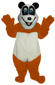 Happy Panda Mascot - Short fur / Tiger Orange mascot costume