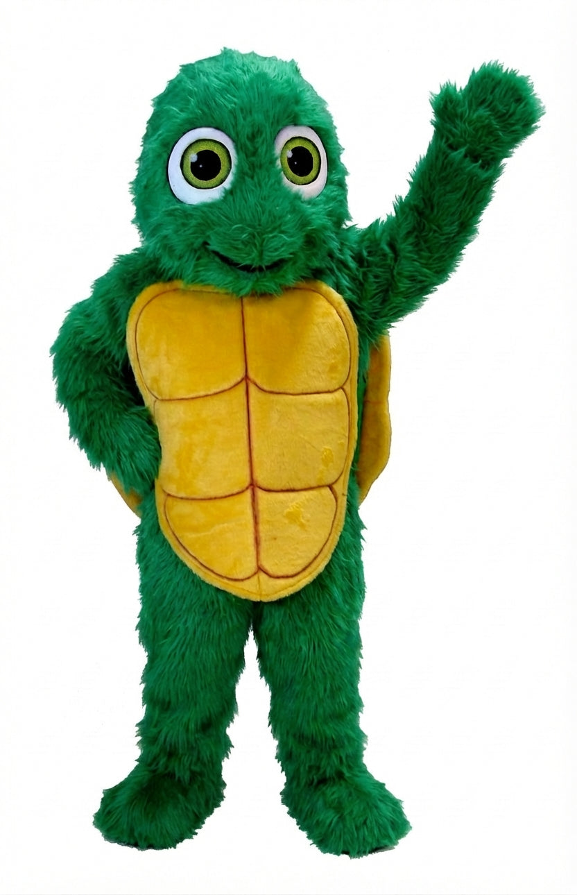 Happy Turtle Mascot (Thermolite) - Long fur / Green mascot costume