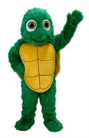 Happy Turtle Mascot (Thermolite) - Long fur / Green mascot costume