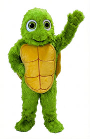 Happy Turtle Mascot (Thermolite) - Long fur / Lime mascot costume