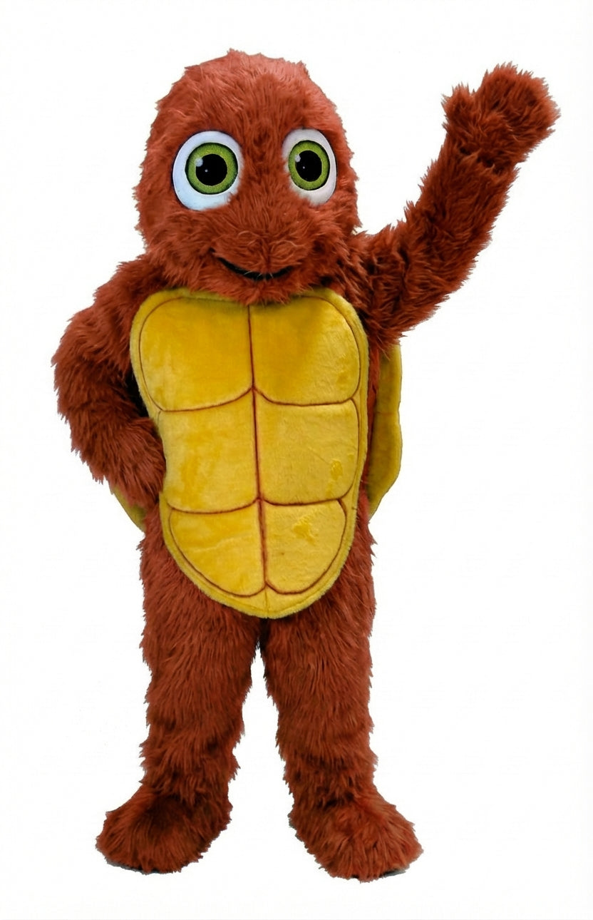Happy Turtle Mascot (Thermolite) - Long fur / Rust mascot costume