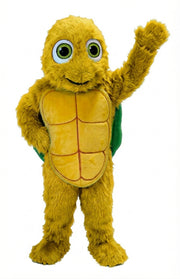 Happy Turtle Mascot (Thermolite) - Long fur / Yellow mascot costume