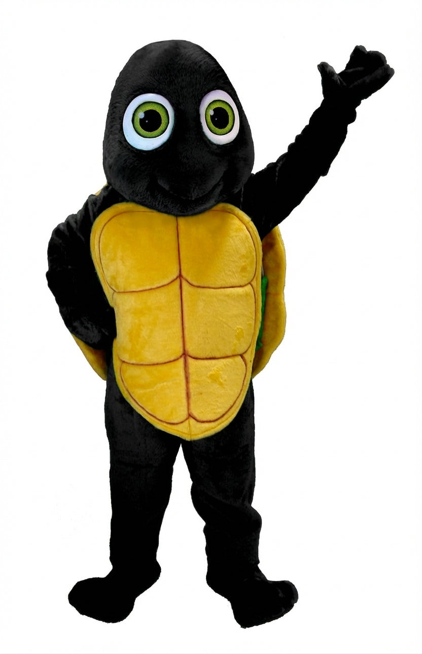 Happy Turtle Mascot (Thermolite) - Short fur / Black mascot costume