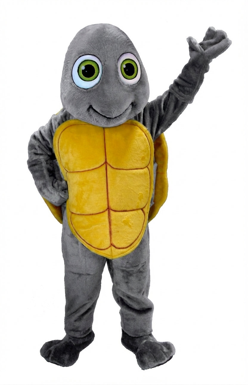 Happy Turtle Mascot (Thermolite) - Short fur / Grey mascot costume