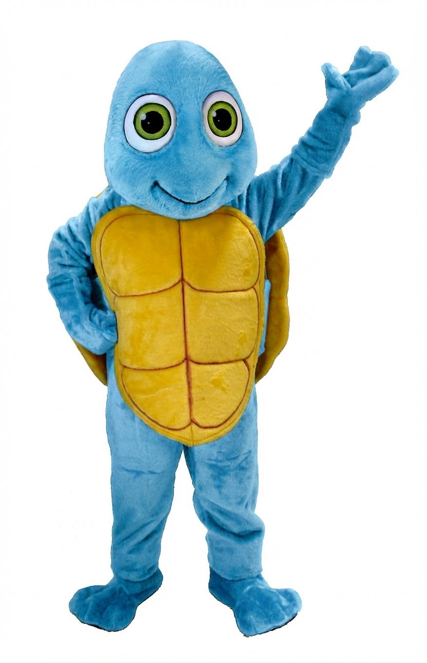 Happy Turtle Mascot (Thermolite) - Short fur / Light blue mascot costume