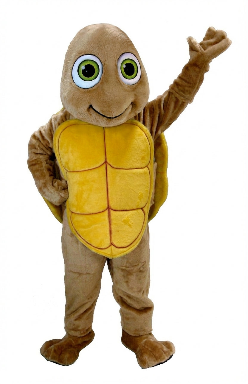 Happy Turtle Mascot (Thermolite) - Short fur / Light Brown mascot costume