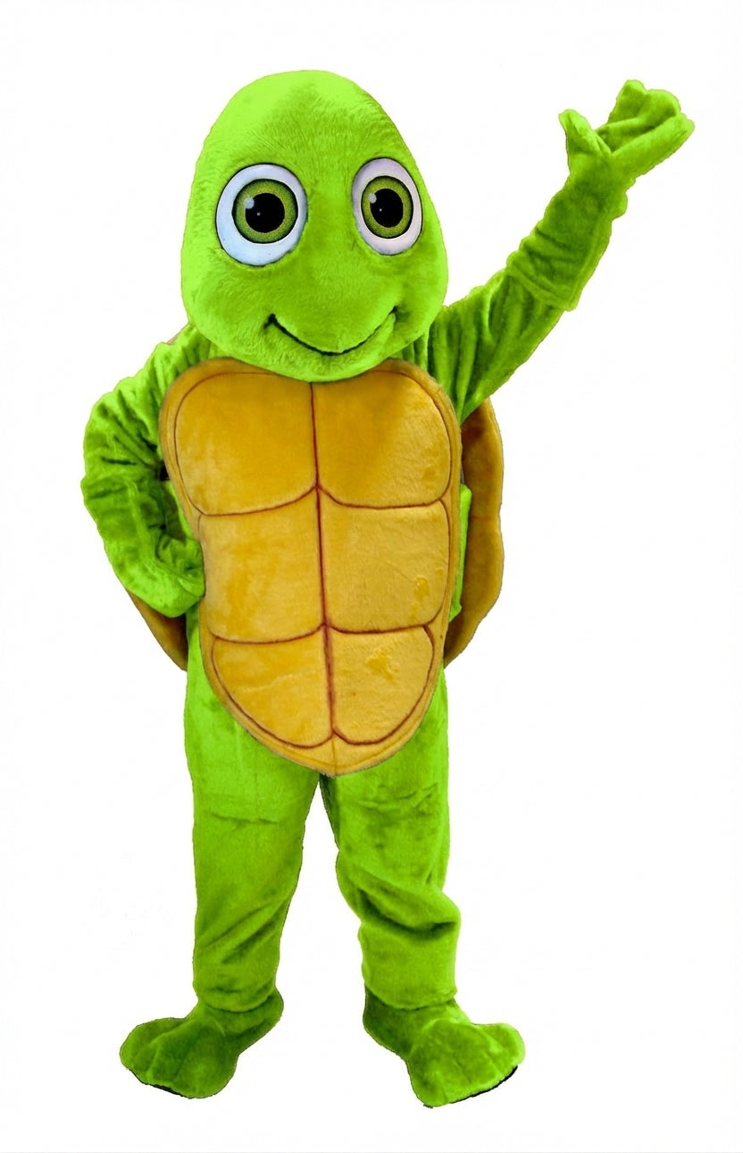 Happy Turtle Mascot (Thermolite) - Short fur / Lime mascot costume