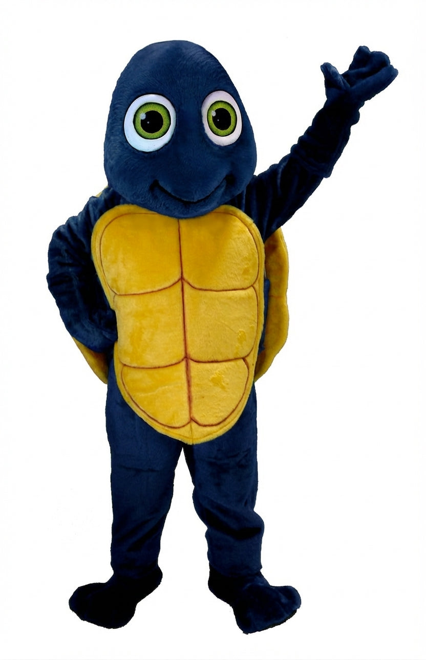 Happy Turtle Mascot (Thermolite) - Short fur / Navy Blue mascot costume