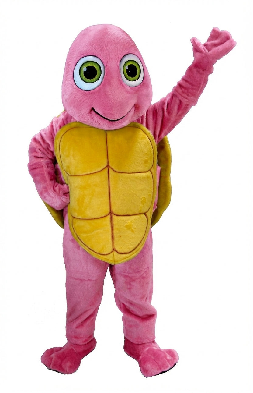 Happy Turtle Mascot (Thermolite) - Short fur / Pink mascot costume