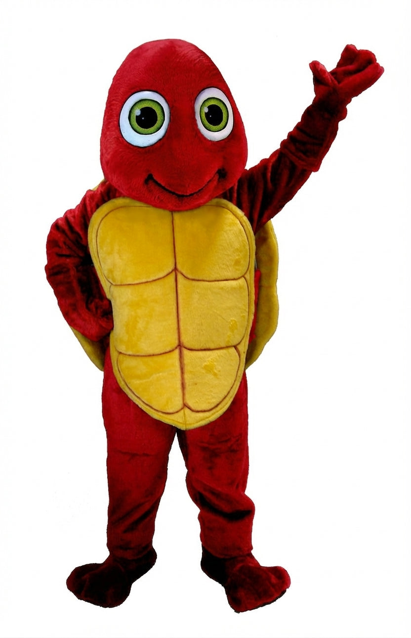 Happy Turtle Mascot (Thermolite) - Short fur / Red mascot costume
