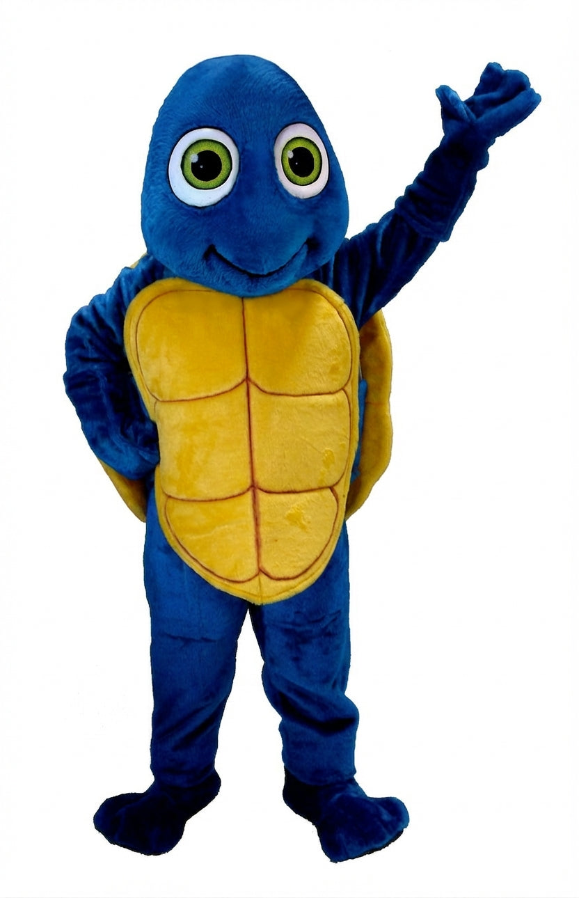Happy Turtle Mascot (Thermolite) - Short fur / Royal blue mascot costume