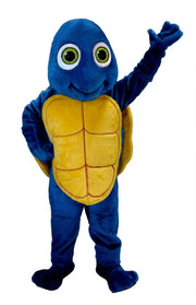 Happy Turtle Mascot (Thermolite) - Short fur / Royal blue mascot costume