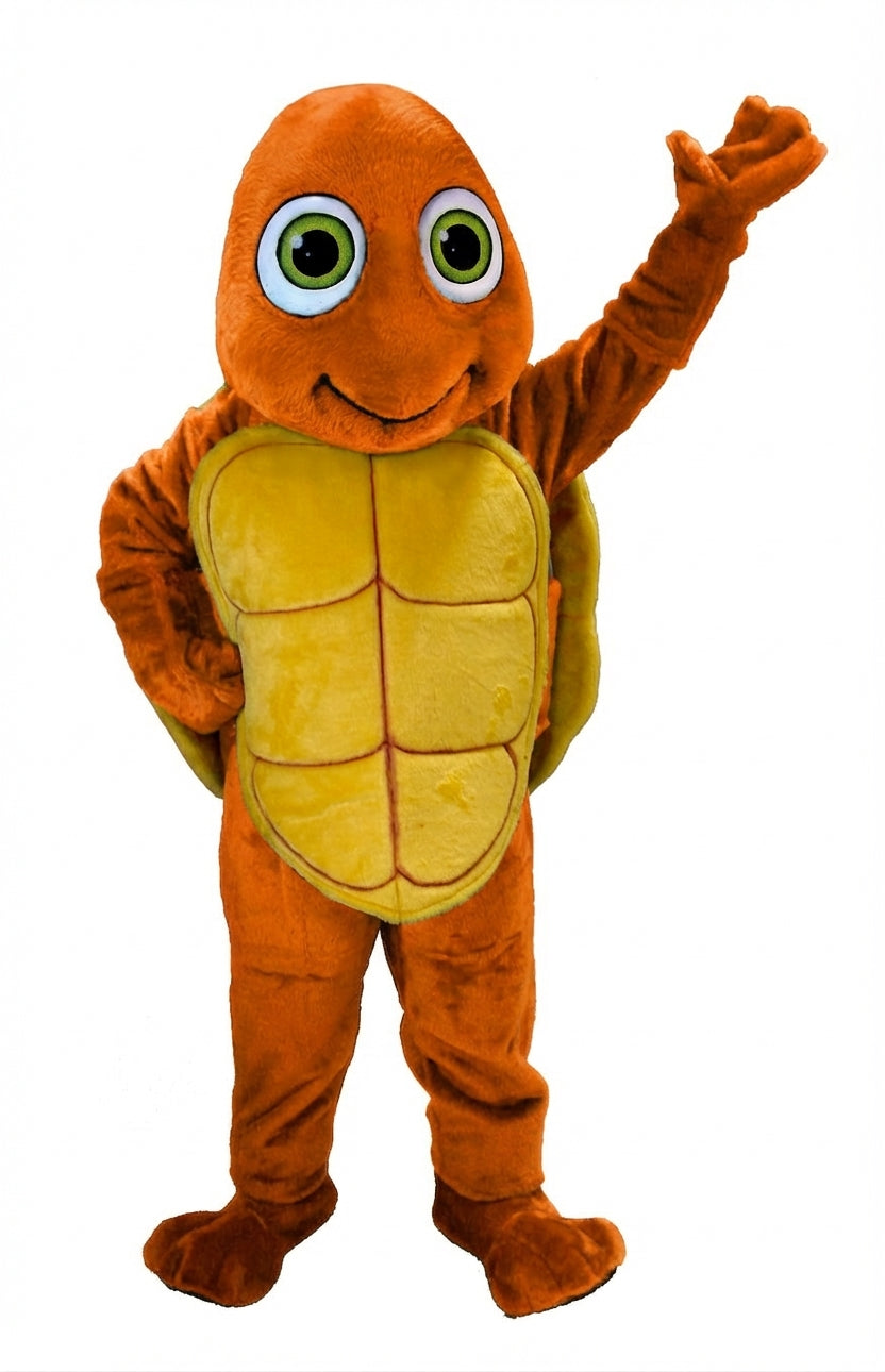 Happy Turtle Mascot (Thermolite) - Short fur / Tiger Orange mascot costume