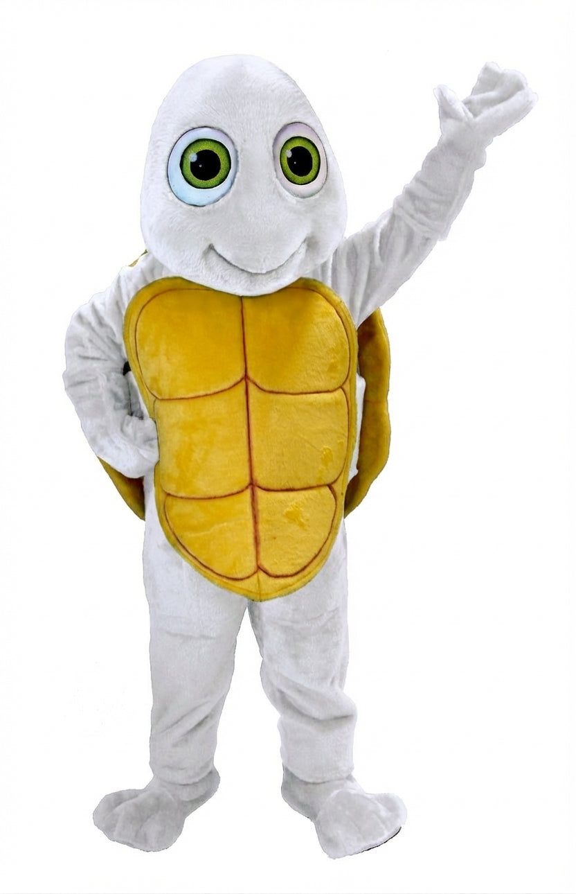 Happy Turtle Mascot (Thermolite) - Short fur / White mascot costume