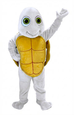 Happy Turtle Mascot (Thermolite) - Short fur / White mascot costume