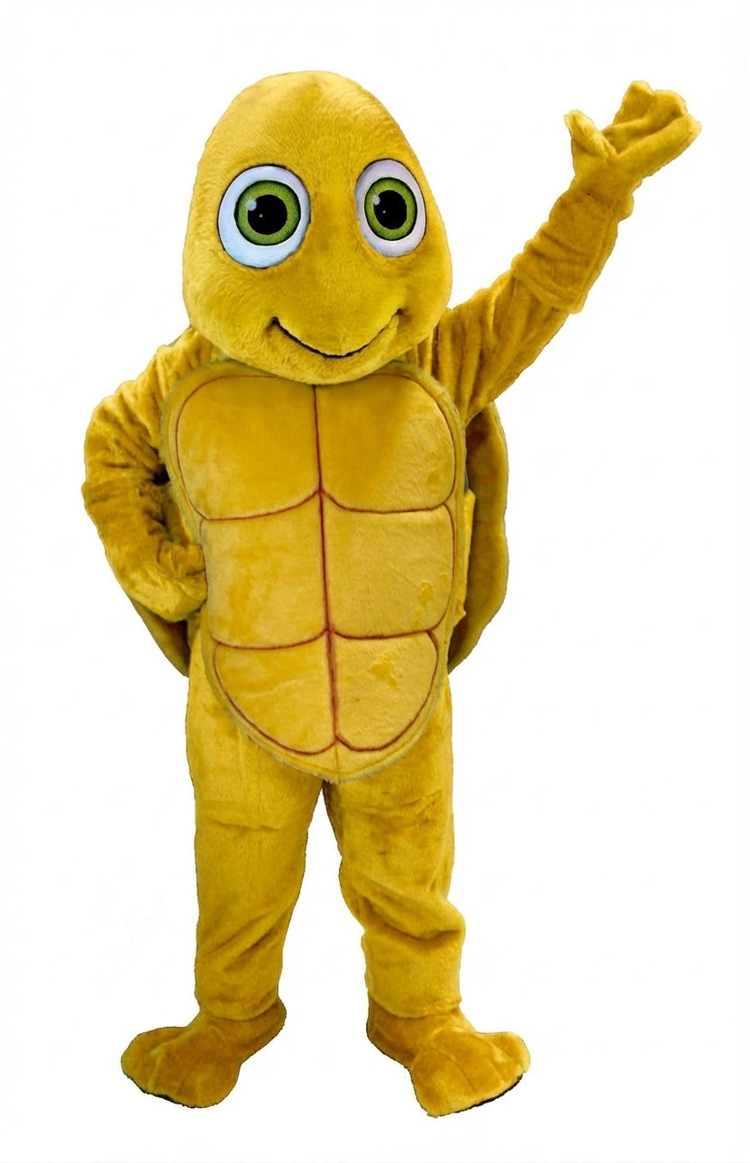 Happy Turtle Mascot (Thermolite) - Short fur / Yellow mascot costume