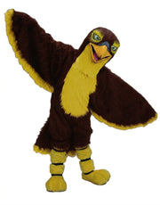 Hawk / Falcon Mascot - Long fur / Dark Brown mascot costume