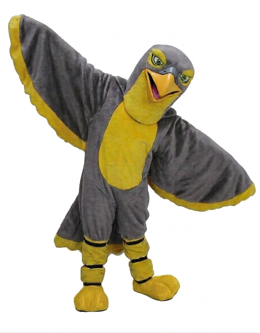 Hawk / Falcon Mascot - Short fur / Grey mascot costume