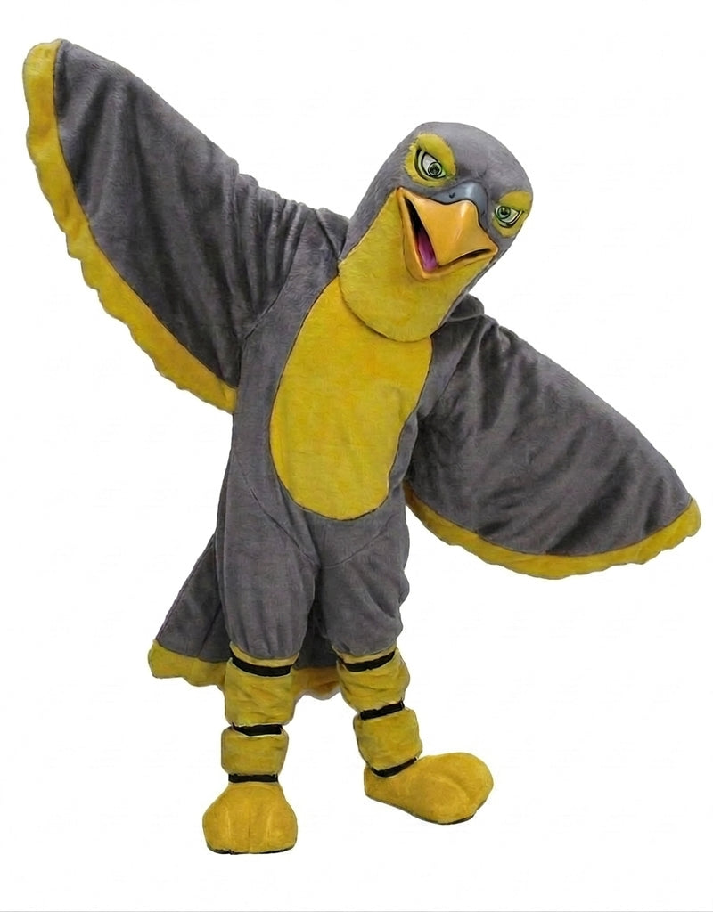 Hawk / Falcon Mascot - Short fur / Grey mascot costume