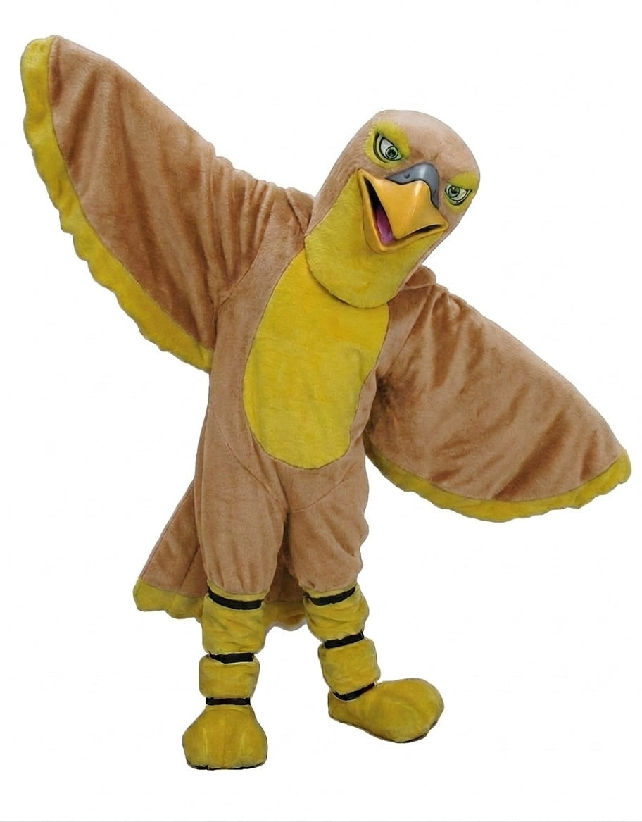 Hawk / Falcon Mascot - Short fur / Light Brown mascot costume