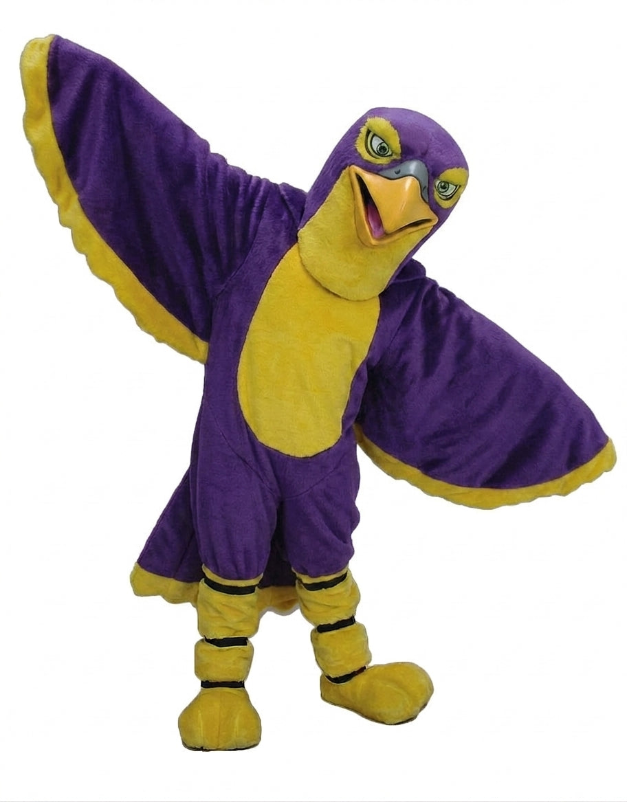 Hawk / Falcon Mascot - Short fur / Purple mascot costume