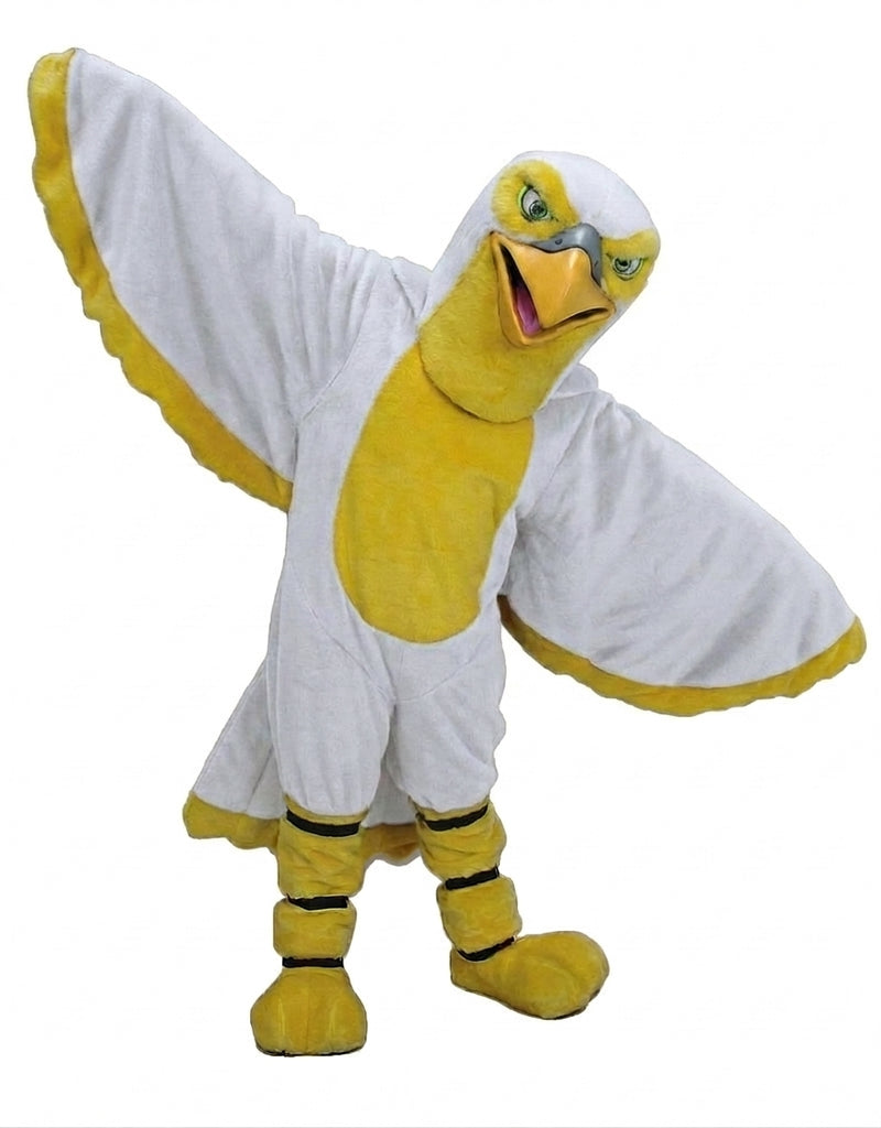 Hawk / Falcon Mascot - Short fur / White mascot costume