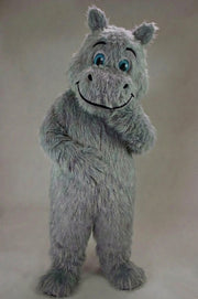 Hippopotamus Mascot - Long fur / Grey mascot costume