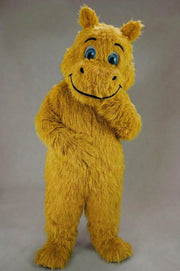 Hippopotamus Mascot - Long fur / Yellow mascot costume