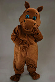 Hippopotamus Mascot - Medium fur / Brown mascot costume