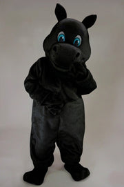 Hippopotamus Mascot - Short fur / Black mascot costume