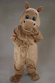 Hippopotamus Mascot - Short fur / Light Brown mascot costume