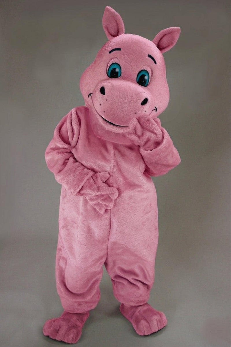 Hippopotamus Mascot - Short fur / Pink mascot costume