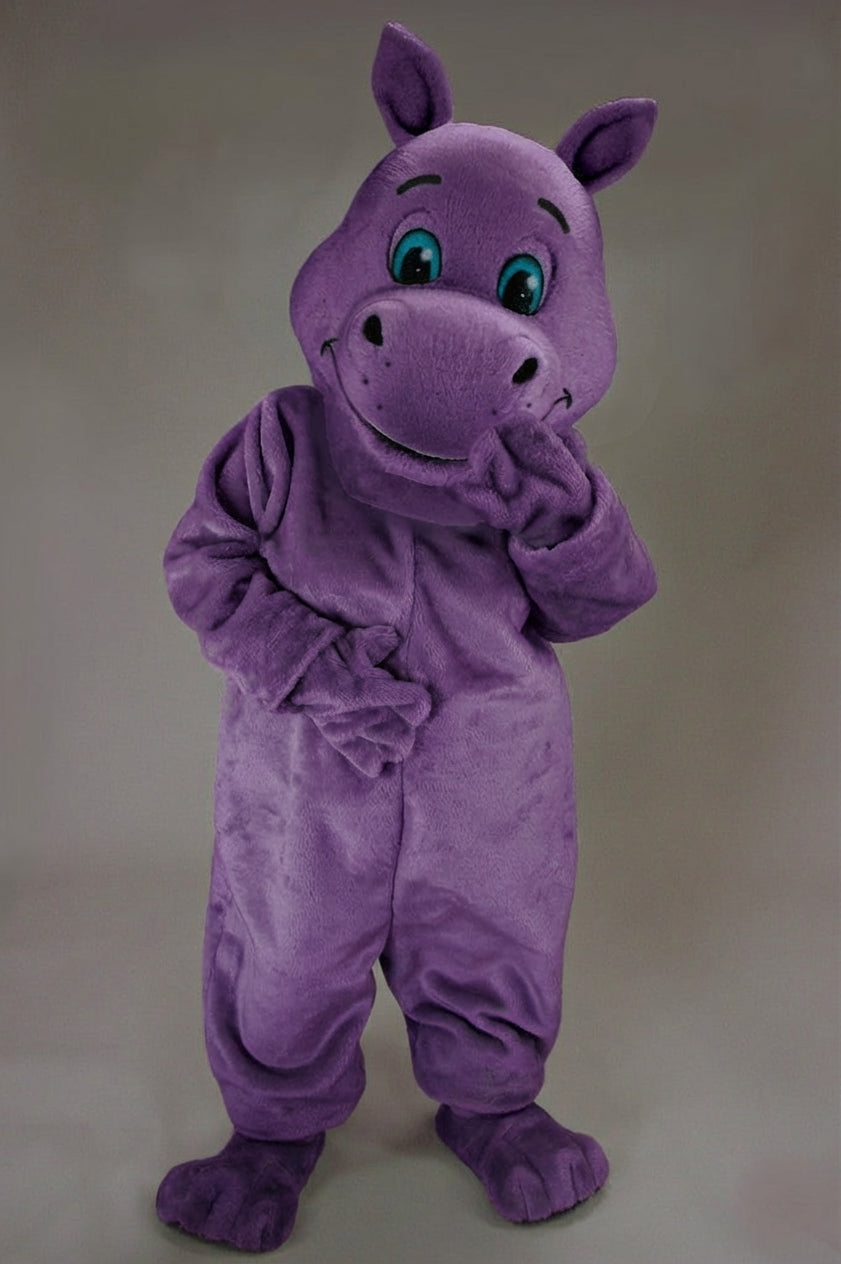 Hippopotamus Mascot - Short fur / Purple mascot costume